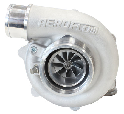 BOOSTED 4849 .72 Reverse Rotation Turbocharger 550HP, Natural Cast Finish   External Wastegate, V-Band Inlet & Exhaust Flanges