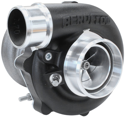 BOOSTED 5449 .72 Reverse Rotation Turbocharger 660HP, Hi Temp Black Finish   External Wastegate, V-Band Inlet & Exhaust Flanges