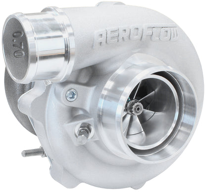 BOOSTED 5449 .72 Reverse Rotation Turbocharger 660HP, Natural Cast Finish   External Wastegate, V-Band Inlet & Exhaust Flanges