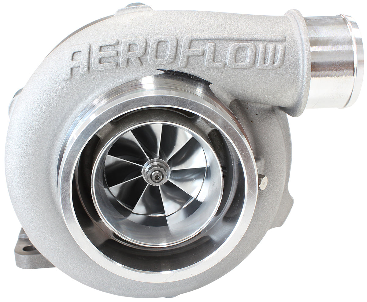BOOSTED 5855 1.06 Turbocharger 750HP, Natural Cast Finish   External Wastegate, T3 Inlet Flange, V-Band Exhaust Flange