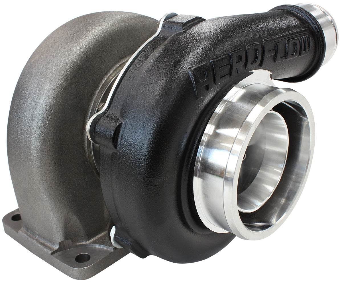 BOOSTED 5855 1.06 Turbocharger 750HP, Hi Temp Black Finish   External Wastegate, T3 Inlet Flange, V-Band Exhaust Flange
