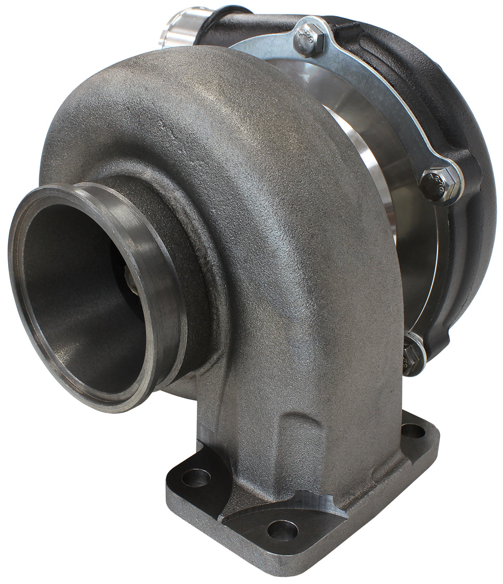 BOOSTED 5855 1.06 Turbocharger 750HP, Hi Temp Black Finish   External Wastegate, T3 Inlet Flange, V-Band Exhaust Flange