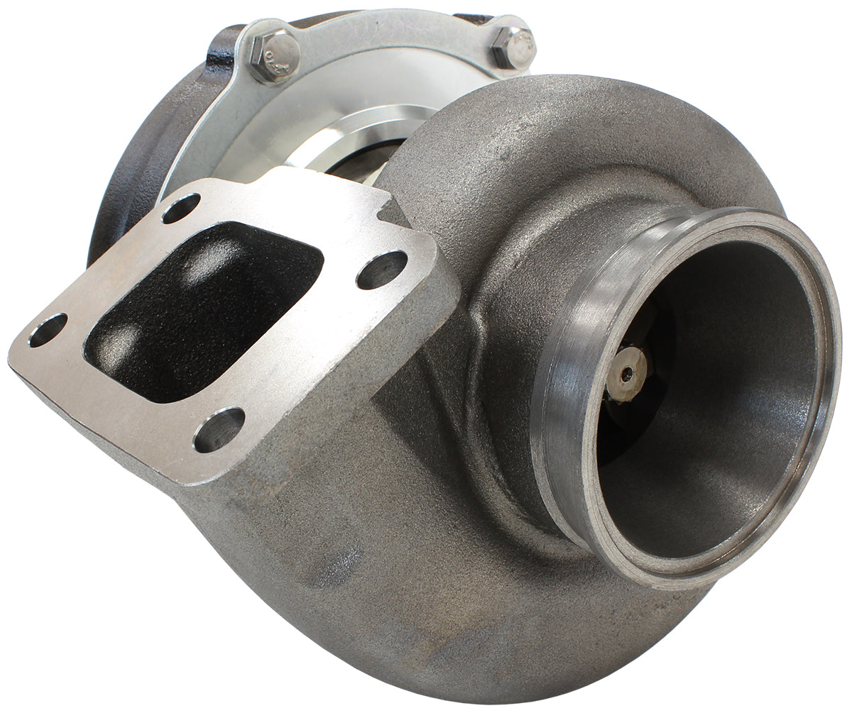 BOOSTED 5855 1.06 Turbocharger 750HP, Hi Temp Black Finish   External Wastegate, T3 Inlet Flange, V-Band Exhaust Flange