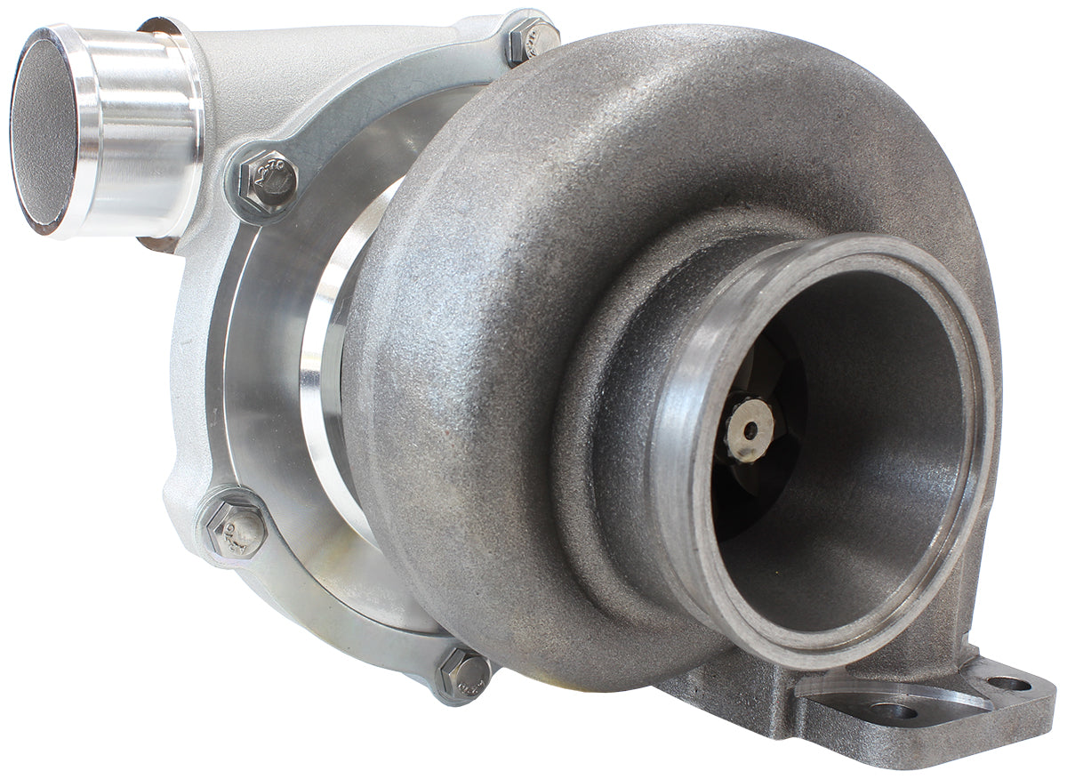 BOOSTED 5855 1.06 Turbocharger 750HP, Natural Cast Finish   External Wastegate, T3 Inlet Flange, V-Band Exhaust Flange