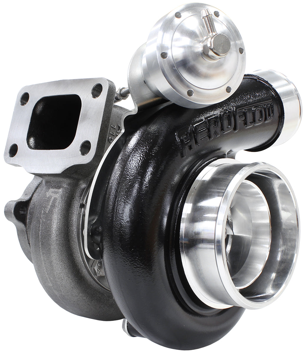BOOSTED 6762 XR6 1.15 Turbocharger 1000HP, Hi Temp Black Finish   Internal Wastegate, T3 Inlet Flange, BA-BF XR6 5-Bolt Exhaust Flange