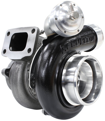 BOOSTED 6762 XR6 1.15 Turbocharger 1000HP, Hi Temp Black Finish   Internal Wastegate, T3 Inlet Flange, BA-BF XR6 5-Bolt Exhaust Flange
