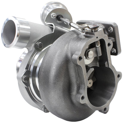 BOOSTED 6762 XR6 1.15 Turbocharger 1000HP, Natural Cast Finish   Internal Wastegate, T3 Inlet Flange, BA-BF XR6 5-Bolt Exhaust Flange