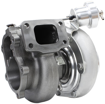 BOOSTED 6762 XR6 1.15 Turbocharger 1000HP, Natural Cast Finish   Internal Wastegate, T3 Inlet Flange, BA-BF XR6 5-Bolt Exhaust Flange
