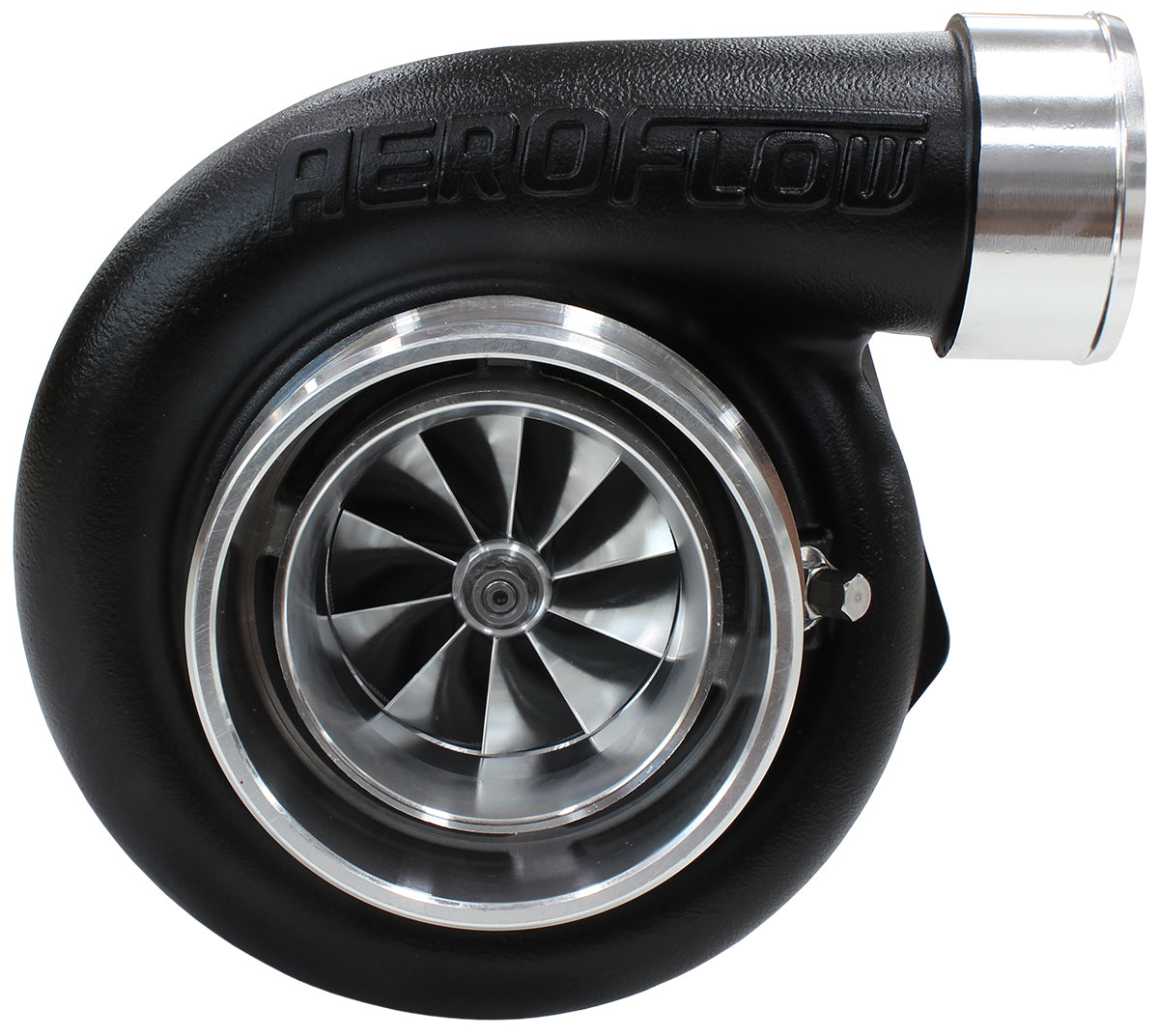 BOOSTED 6662 V-Band .82 Turbocharger 900HP, Hi Temp Black Finish   External Wastegate, V-Band Inlet & Exhaust Flanges