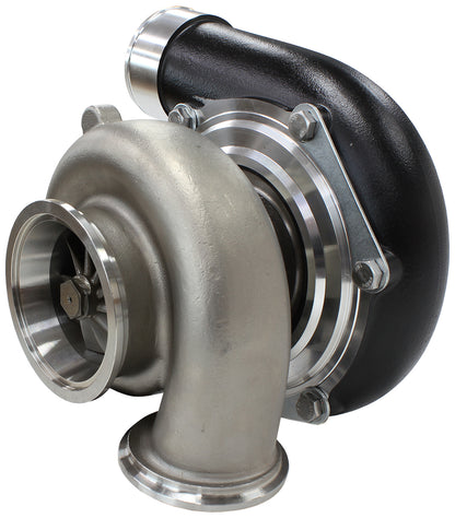 BOOSTED 6662 V-Band .82 Turbocharger 900HP, Hi Temp Black Finish   External Wastegate, V-Band Inlet & Exhaust Flanges