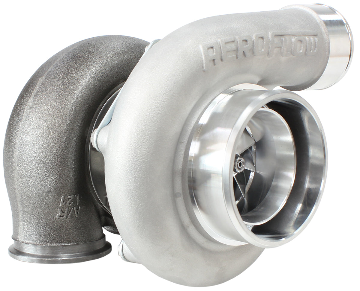 BOOSTED 6762 V-Band 1.21 Turbocharger 950HP, Natural Cast Finish   External Wastegate, V-Band Inlet & Exhaust Flanges