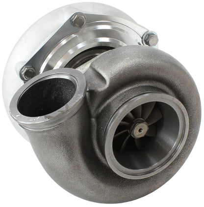 BOOSTED 6762 V-Band 1.21 Turbocharger 950HP, Natural Cast Finish   External Wastegate, V-Band Inlet & Exhaust Flanges