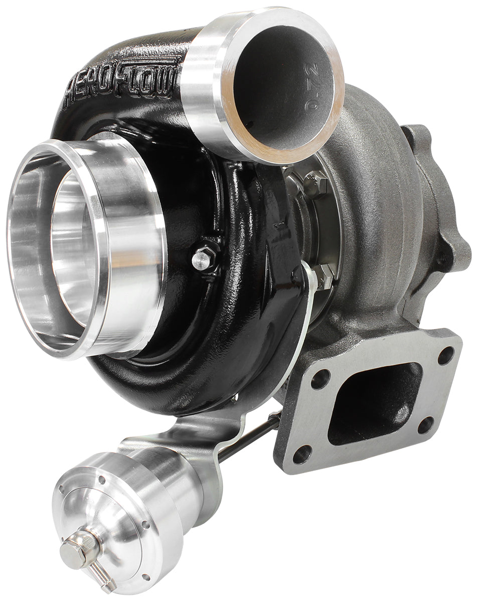 BOOSTED 6762 XR6 1.15 Turbocharger 1000HP, Hi Temp Black Finish   Internal Wastegate, T3 Inlet Flange, FG XR6 5-Bolt Exhaust Flange