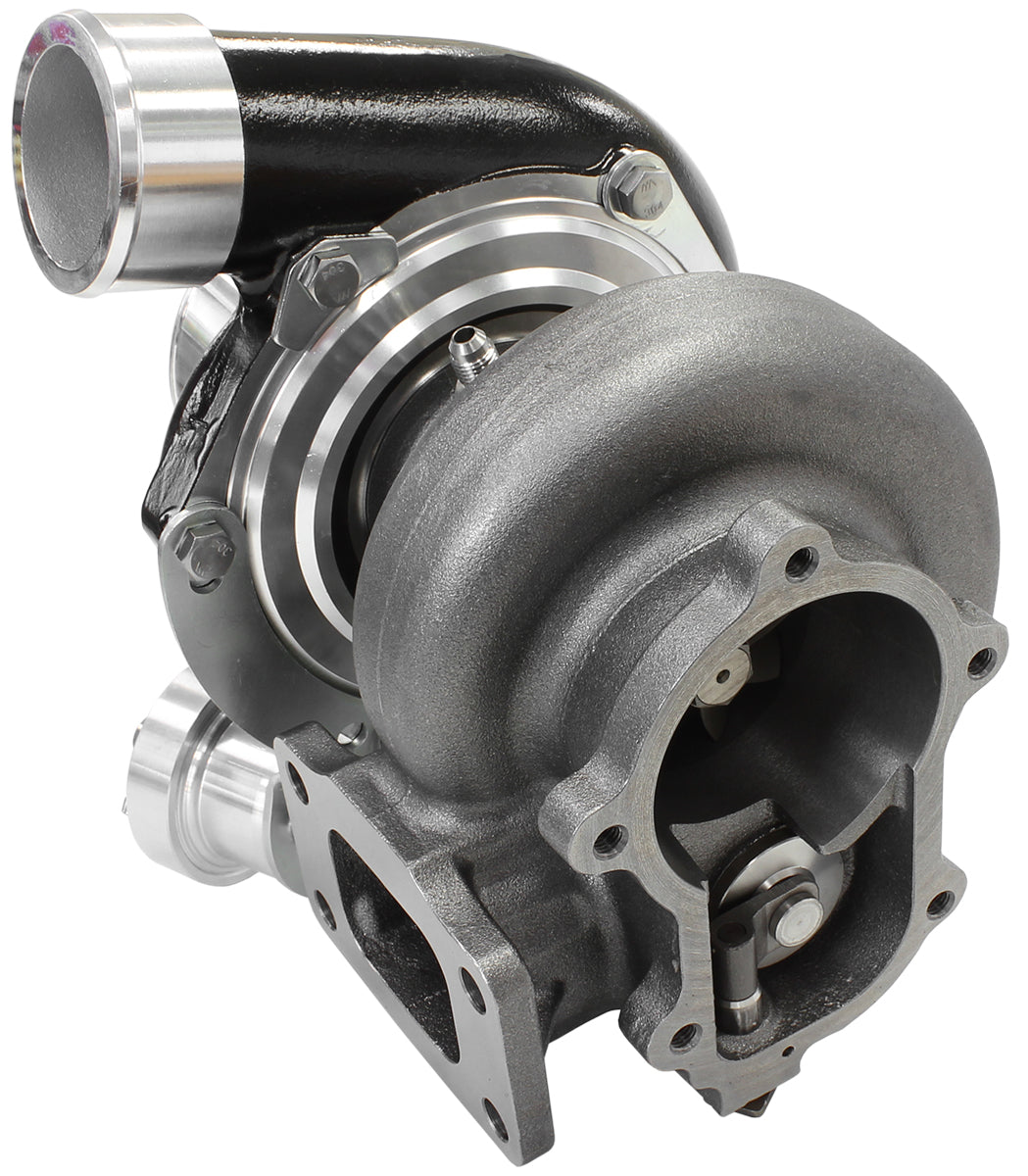 BOOSTED 6762 XR6 1.15 Turbocharger 1000HP, Hi Temp Black Finish   Internal Wastegate, T3 Inlet Flange, FG XR6 5-Bolt Exhaust Flange