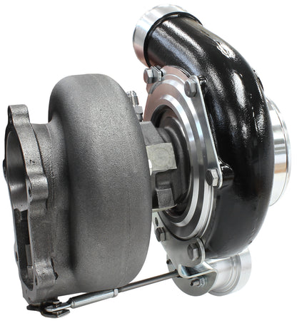 BOOSTED 6762 XR6 1.15 Turbocharger 1000HP, Hi Temp Black Finish   Internal Wastegate, T3 Inlet Flange, FG XR6 5-Bolt Exhaust Flange