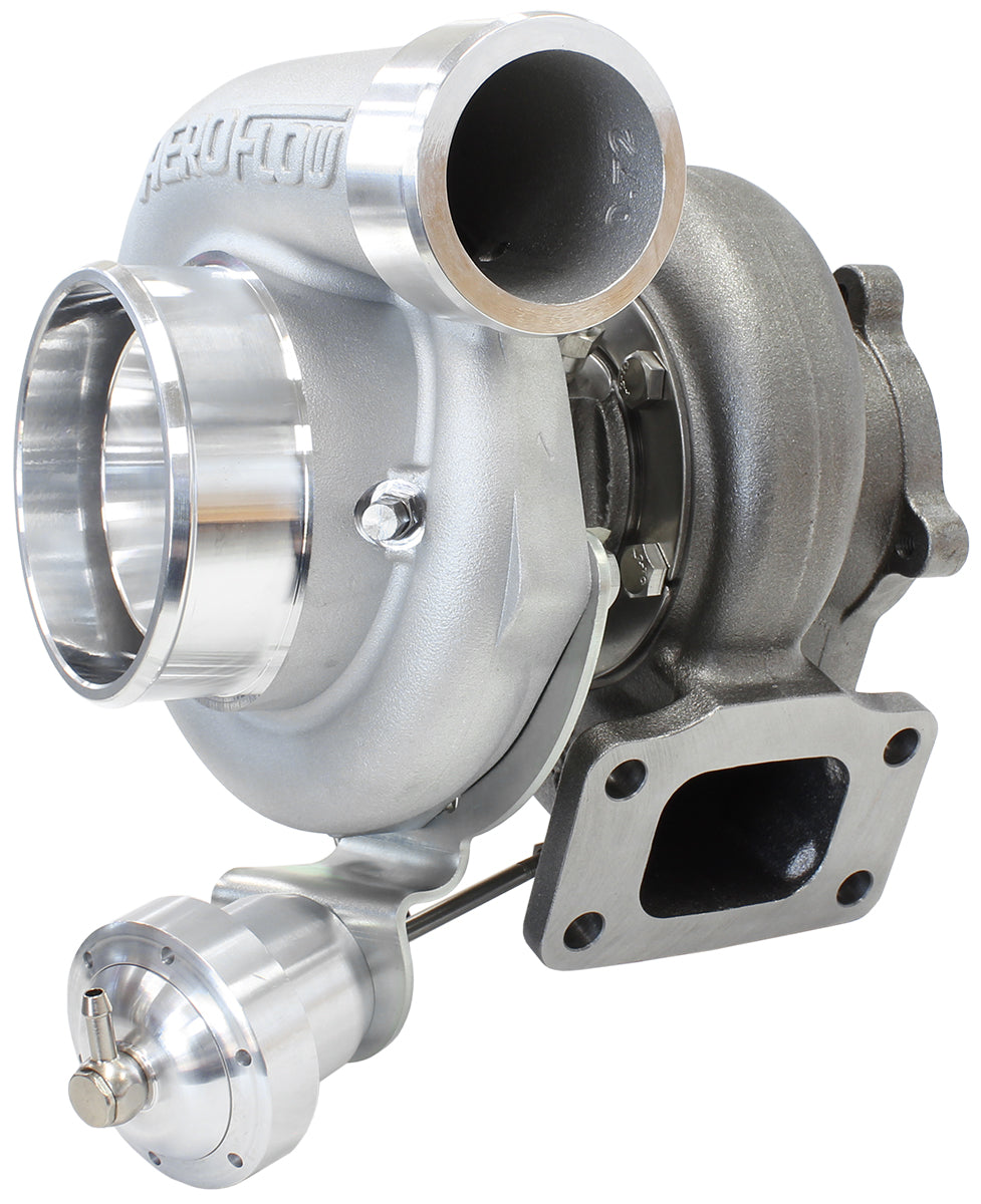 BOOSTED 6762 XR6 1.15 Turbocharger 1000HP, Natural Cast Finish   Internal Wastegate, T3 Inlet Flange, FG XR6 5-Bolt Exhaust Flange