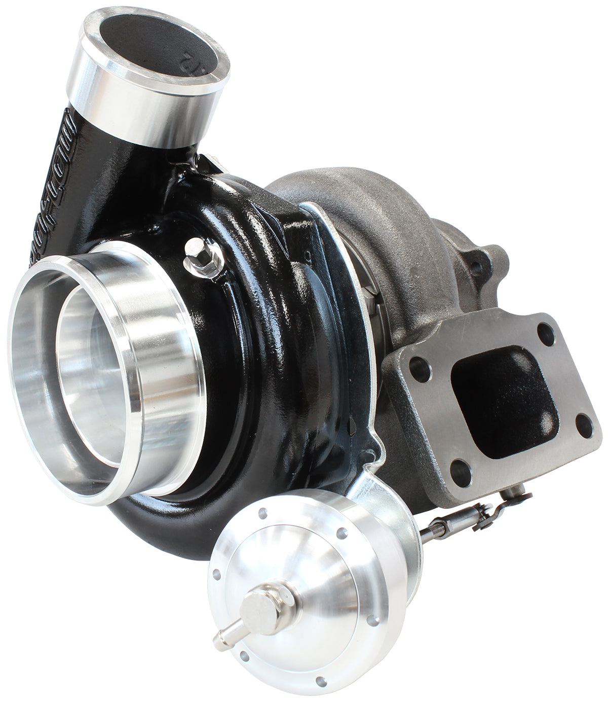 BOOSTED 6762 XR6 1.06 Turbocharger 1000HP, Hi Temp Black Finish   Internal Wastegate, T3 Inlet Flange, FG XR6 5-Bolt Exhaust Flange