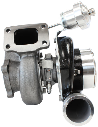 BOOSTED 6762 XR6 1.06 Turbocharger 1000HP, Hi Temp Black Finish   Internal Wastegate, T3 Inlet Flange, FG XR6 5-Bolt Exhaust Flange