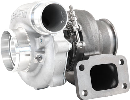 BOOSTED B5455 .82 Turbocharger 660HP, Natural Cast Finish   External Wastegate, T3 Inlet Flange, V-Band Exhaust Flange