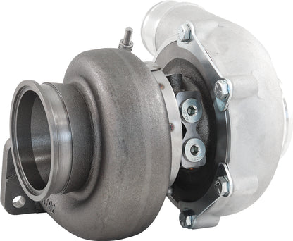 BOOSTED B5455 .82 Turbocharger 660HP, Natural Cast Finish   External Wastegate, T3 Inlet Flange, V-Band Exhaust Flange