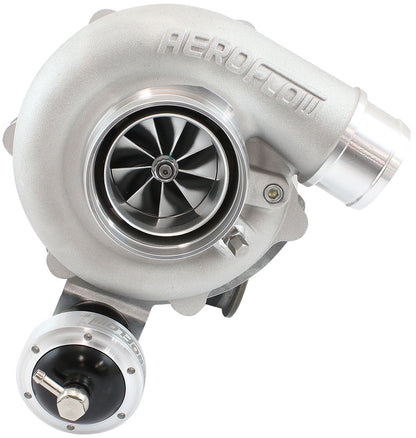 BOOSTED B5455 .92 Turbocharger 660HP, Natural Cast Finish   Internal Wastegate, V-Band Inlet & Exhaust Flanges