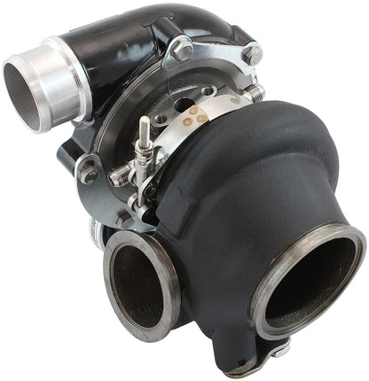 BOOSTED B5455 .92 Turbocharger 660HP, Hi Temp Black Finish   Internal Wastegate, V-Band Inlet & Exhaust Flanges