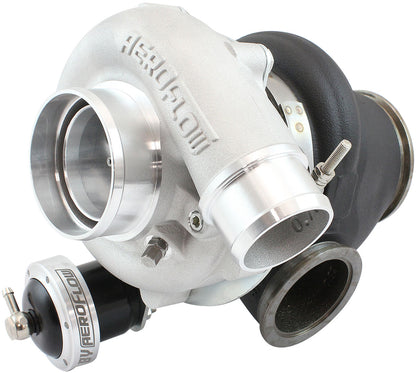 BOOSTED B5455 .92 Turbocharger 660HP, Natural Cast Finish   Internal Wastegate, V-Band Inlet & Exhaust Flanges