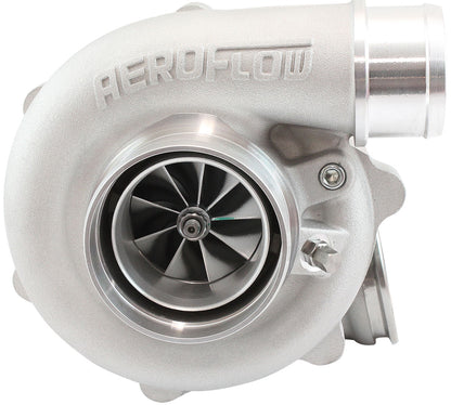 BOOSTED B5455 .63 Turbocharger 660HP, Natural Cast Finish   External Wastegate, V-Band Inlet & Exhaust Flanges
