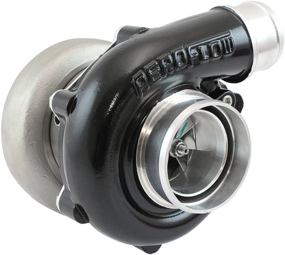 BOOSTED B5455 .63 Turbocharger 660HP, Hi Temp Black Finish   External Wastegate, V-Band Inlet & Exhaust Flanges