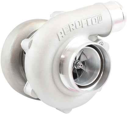 BOOSTED B5455 .63 Turbocharger 660HP, Natural Cast Finish   External Wastegate, V-Band Inlet & Exhaust Flanges