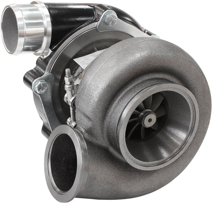 BOOSTED B5455 .83 Turbocharger 660HP, Hi Temp Black Finish   External Wastegate, V-Band Inlet & Exhaust Flanges