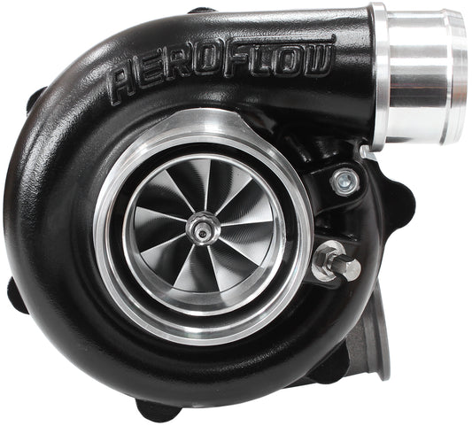 BOOSTED B5455 1.21 Turbocharger 660HP, Hi Temp Black Finish   External Wastegate, V-Band Inlet & Exhaust Flanges