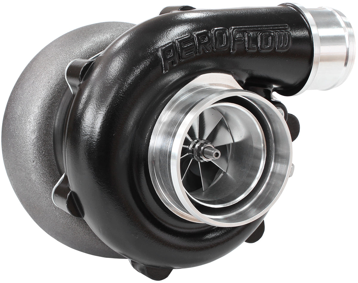 BOOSTED B5455 1.21 Turbocharger 660HP, Hi Temp Black Finish   External Wastegate, V-Band Inlet & Exhaust Flanges