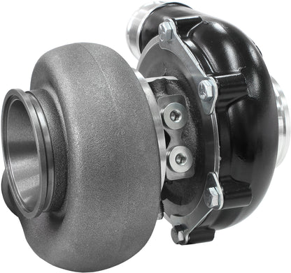 BOOSTED B5455 1.21 Turbocharger 660HP, Hi Temp Black Finish   External Wastegate, V-Band Inlet & Exhaust Flanges