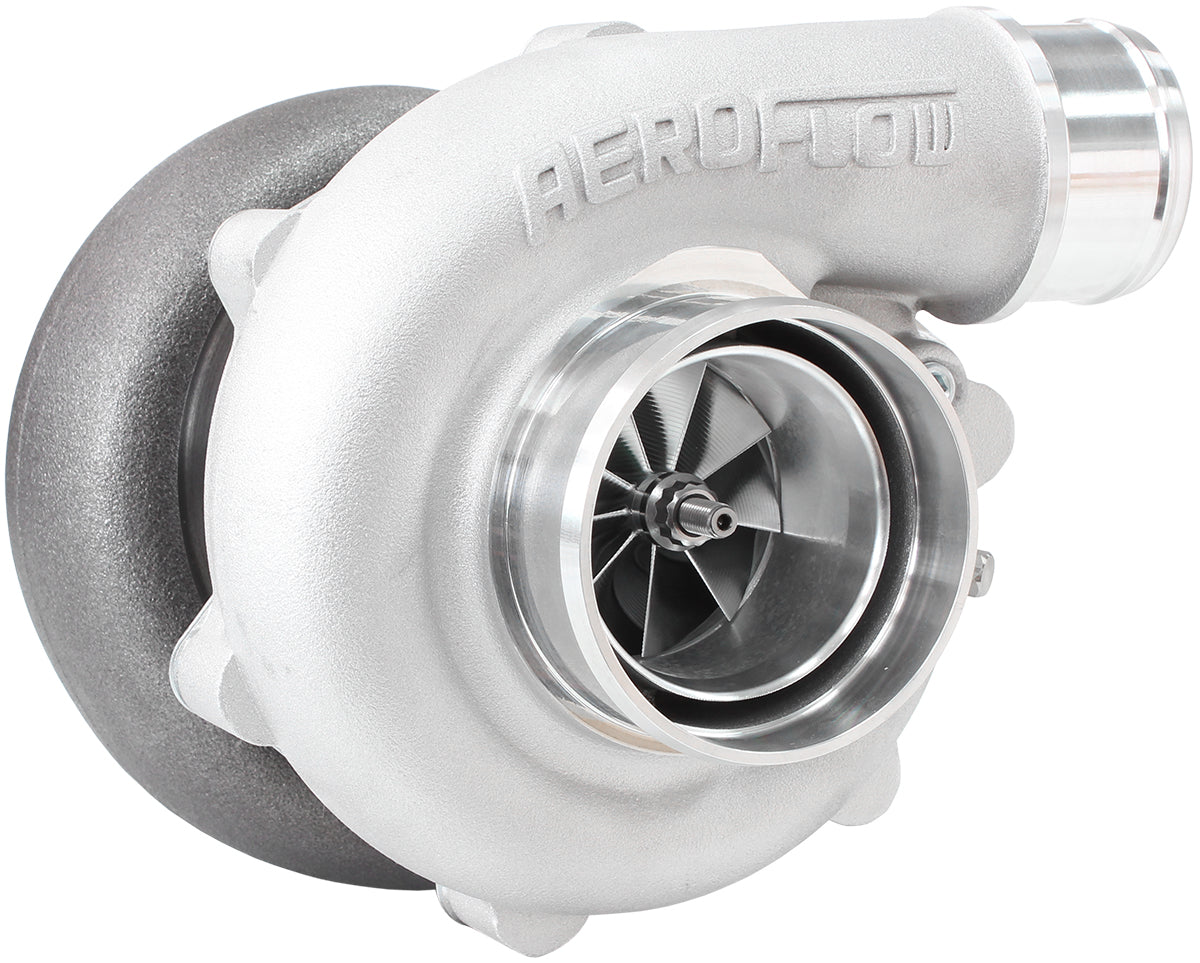 BOOSTED B5455 1.21 Turbocharger 660HP, Natural Cast Finish   External Wastegate, V-Band Inlet & Exhaust Flanges