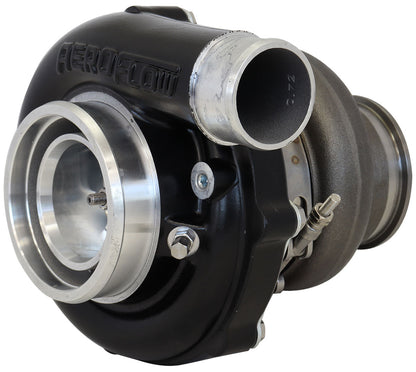 BOOSTED B5855 .61 Turbocharger 770HP, Hi Temp Black Finish   External Wastegate, T3 Inlet Flange, V-Band Exhaust Flange