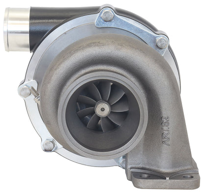 BOOSTED B5855 .83 Turbocharger 770HP, Hi Temp Black Finish   External Wastegate, T3 Inlet Flange, V-Band Exhaust Flange
