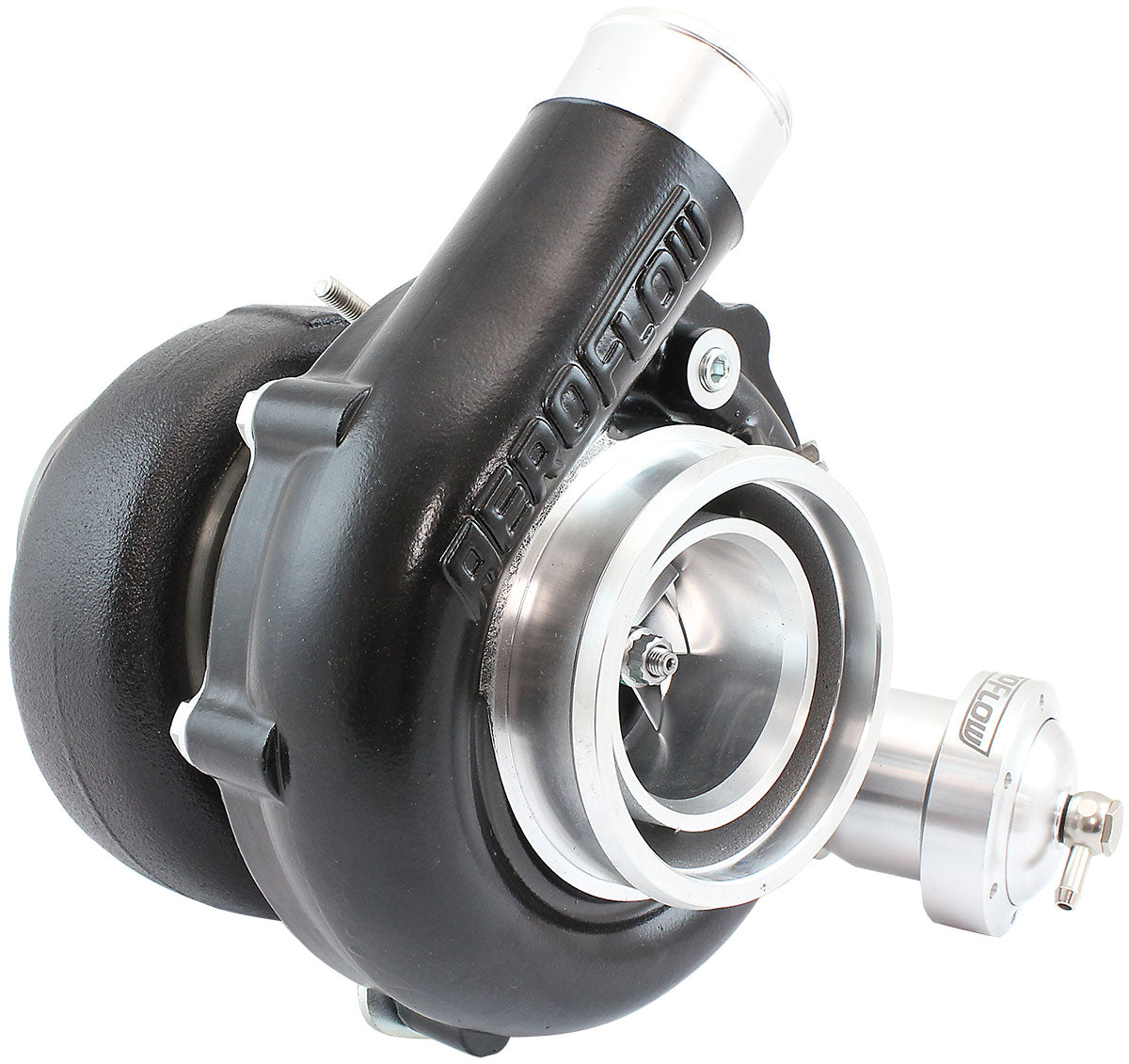BOOSTED B5855 1.01 Turbocharger 770HP, Hi Temp Black Finish   Internal Wastegate, V-Band Inlet & Exhaust Flanges