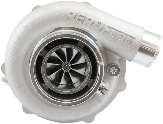 BOOSTED B5855 .61 Turbocharger 770HP, Natural Cast Finish   External Wastegate, V-Band Inlet & Exhaust Flanges