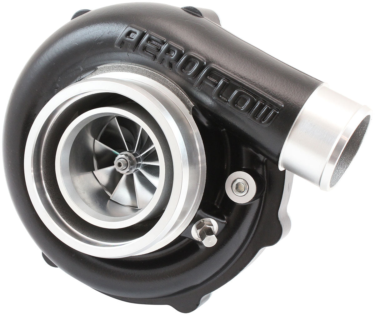 BOOSTED B5855 .61 Turbocharger 770HP, Hi Temp Black Finish   External Wastegate, V-Band Inlet & Exhaust Flanges