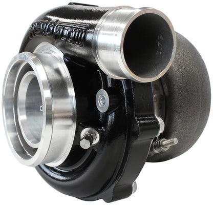 BOOSTED B5855 1.01 Turbocharger 770HP, Hi Temp Black Finish   External Wastegate, V-Band Inlet & Exhaust Flanges