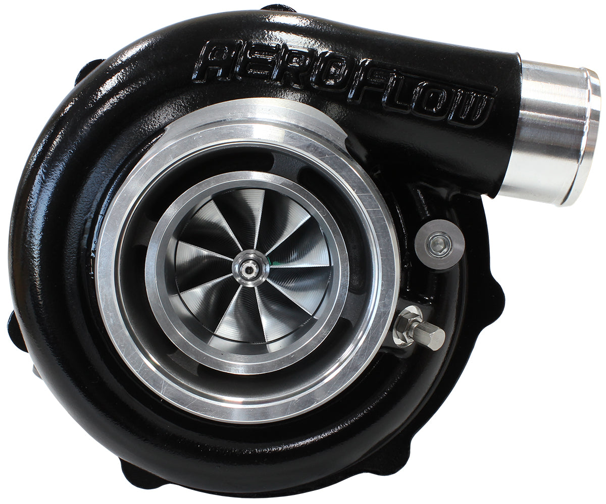 BOOSTED B5855 1.21 Turbocharger 770HP, Hi Temp Black Finish   External Wastegate, V-Band Inlet & Exhaust Flanges