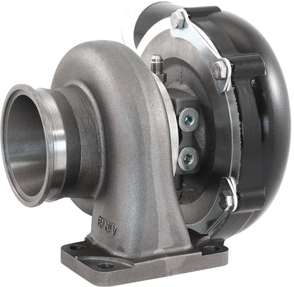 BOOSTED 6255 .83 Turbocharger 900HP, Hi Temp Black Finish   External Wastegate, T3 Inlet Flange, V-Band Exhaust Flange