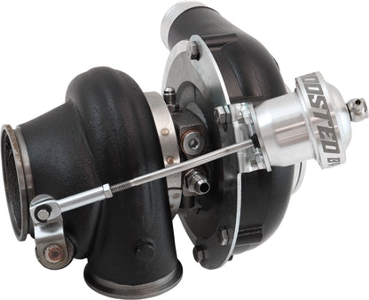 BOOSTED 6255 .92 Turbocharger 900HP, Hi Temp Black Finish   Internal Wastegate, V-Band Inlet & Exhaust Flanges
