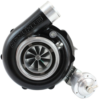 BOOSTED 6255 1.01 Turbocharger 900HP, Hi Temp Black Finish   Internal Wastegate, V-Band Inlet & Exhaust Flanges
