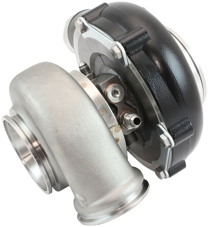 BOOSTED 6255 .61 Turbocharger 900HP, Hi Temp Black Finish   External Wastegate, V-Band Inlet & Exhaust Flanges