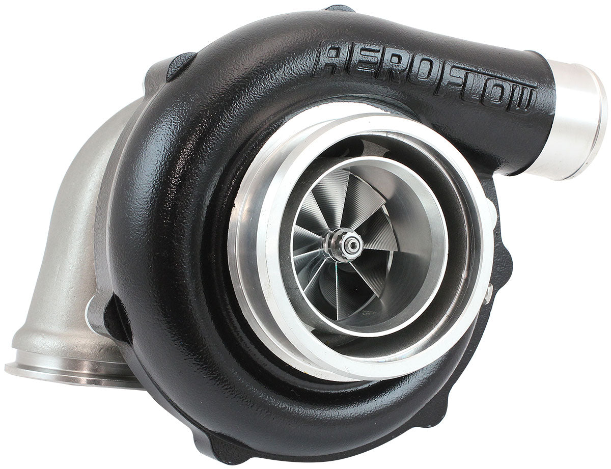BOOSTED 6255 .61 Turbocharger 900HP, Hi Temp Black Finish   External Wastegate, V-Band Inlet & Exhaust Flanges