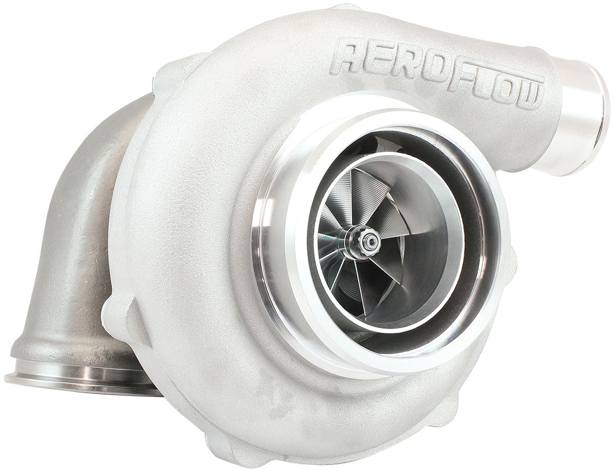 BOOSTED 6255 .61 Turbocharger 900HP, Natural Cast Finish   External Wastegate, V-Band Inlet & Exhaust Flanges