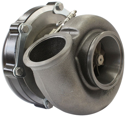 BOOSTED 6255 .83 Turbocharger 900HP, Hi Temp Black Finish   External Wastegate, V-Band Inlet & Exhaust Flanges
