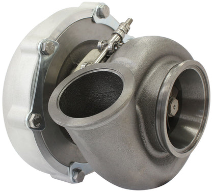 BOOSTED 6255 1.01 Turbocharger 900HP, Natural Cast Finish   External Wastegate, V-Band Inlet & Exhaust Flanges